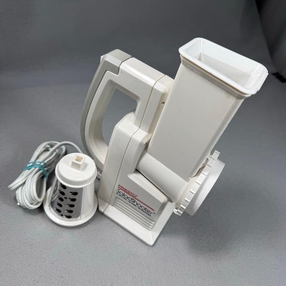 Vintage Presto SaladShooter Electric Slicer Shredder 02910 Cheese Grater In Box - Picture 4 of 14